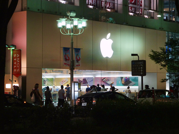 夜のapple Store名古屋栄 写真共有サイト フォト蔵