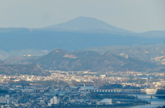 猿啄城展望台から見た景色 - 3：御嶽山