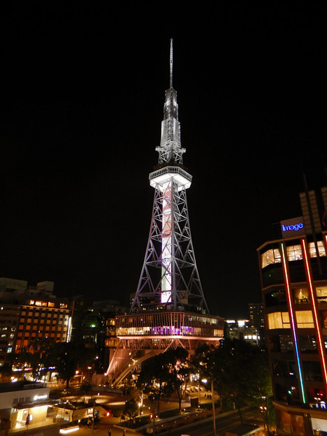 オアシス21から撮影した夜の名古屋テレビ塔 - 6