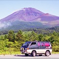 懐かしのマイカーと富士山