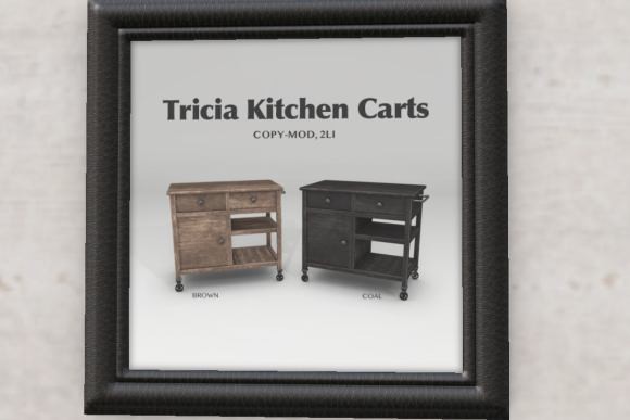 BALACLAVA!! Tricia Kitchen Cart 