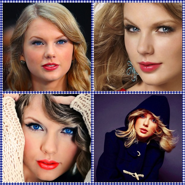 Beautiful Blue Eyes of Taylor Swift (10871)Collage