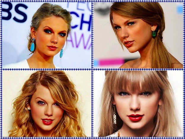 Beautiful Blue Eyes of Taylor Swift (10884)Collage