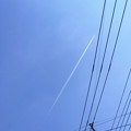 Photos: 出発の空に ～57mm sky blueするとおやおや