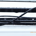 Photos: 11:06 電線に滴る雫、雨はまさかの雪へ～春分の日、積もる雪に募る想い～spring snow slow(591mmシャッター優先)