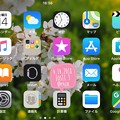 Landscape iOS11.3 new update today’s iPhone7Plus ～桜アップ写真を壁紙に「△」アンテナピクトに戻ったけど棒たちが丸いのがAppleらしい(o^^o)
