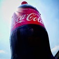 39℃oca-Cola &amp; crazy Sun BlueSky Hotday, HotCoke～酷暑に低い湿度にコカ・コーラまいう～！重たい大きい汗だく1.5L！クリエイティブ“ポップ”ver太陽青空