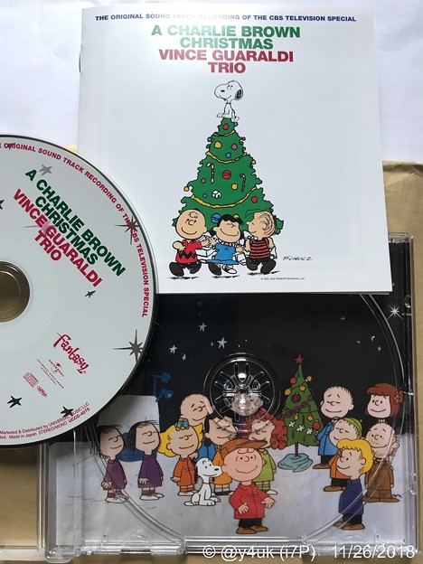A Charlie Brown Christmas/Vince Guaraldi Trio“スヌーピーのメリークリスマス”サントラ♪XmasツリージャケイラストCD可愛いけど～本気大人向けJazz名盤