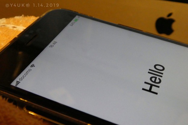 Photos: “Hello”iPhone7Plusも最新iOS12.1.2へ。3時間かかった。動作ぬるぬる気持ち良さは5年前iPad Airのほうが体感iPadに力入ってるiOS12☆格安楽天モバイルでdocomo