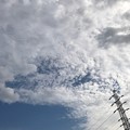 9.30旅先その1.消費税8％最終日。買い物先の秋空夏空が混在した大空、雲が壮大で好き鉄塔sky cloud SteelTower on iPhoneの写り絵作りが好きで愛用安カメラ超え発色解像度元気