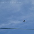 10.28silver impulse“T-4”into the cable sky, top speed～灰色のブルーインパルスも凄く速かった！ピント青空と撮れてよかった電線(294mm:TZ85)