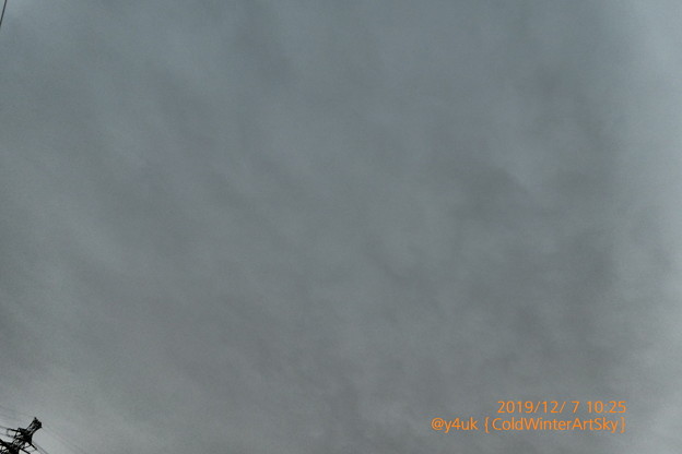 Photos: 10:25_11.7ColdWinter ArtSky cloudy“GodRestYe”～真冬5℃厳寒に慣れてない身で危険な寒さ胸…昨夜の疲労で尚一層震える日中夜(インプレッシブ・アート:TZ85)