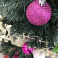 Photos: 11.18_15:30旅先その6.“今年初のXmas Tree”Pink or Velvet color balls～この色のクリスマスツリーボール飾り意外と珍しい大人色◯(12.14ふたご座流星群)