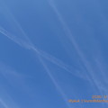 Photos: 3.1Start of March is Hot Blue Sky[Jet stream]～暑い3月のスタート飛行機雲が沢山残ってた大空に描く白線が奏でるG線上のコロナウイルスはクラシックには勝てない