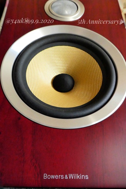 Photos: 9.9 Birthday“B&W CM5S2 Rose nut” great beautiful perfect sounds speaker “5th Anniversary”～祝購入5年愛用最高♪