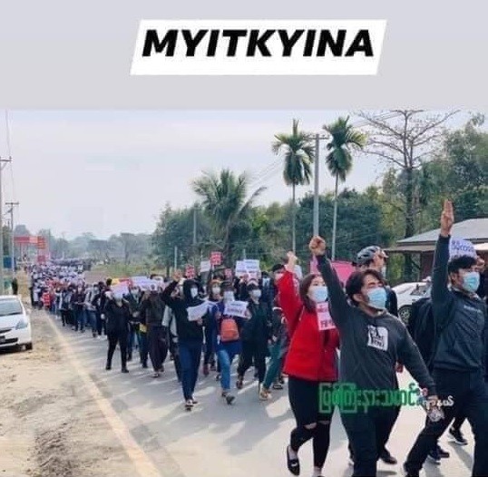 ミャンマーのデモ (26)