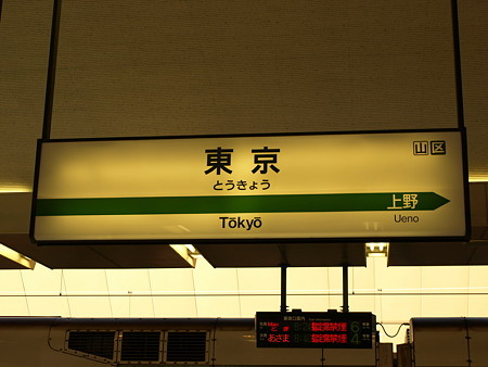 東京駅名標