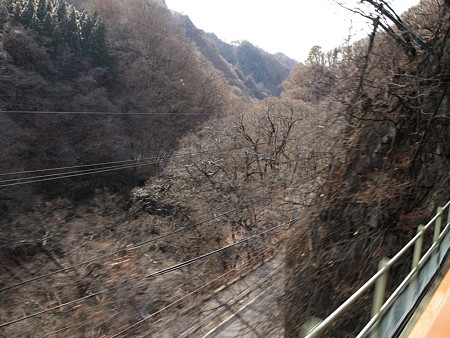 吾妻線の車窓「樽沢トンネル」（岩島から川原湯温泉）
