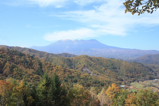 日本国　長野県　木曽町　地蔵峠からの御嶽山