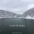 2019年1月27日、手取川ダム湖風景（白山市深瀬）