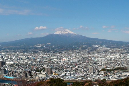 展望台から眺める富士山