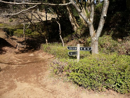 西ノ丸への分岐点