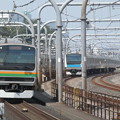 南北に東京を貫く電車…赤羽駅ホーム（１）