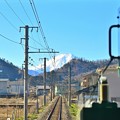 富士が見える鉄道