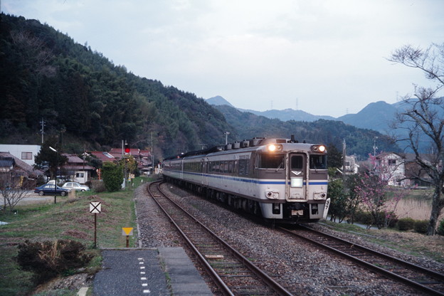 美祢線を行くキハ181系団体臨時列車