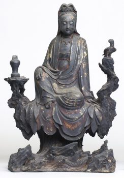 大阪市立美術館　仏像 中国・日本　金銅観音菩薩坐像　明時代　奈良薬師寺