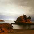 真夜中の津軽半島、２０１６年１２月２４日撮影