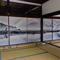 美しい襖絵、京都市祇園大本山建仁寺にて撮影