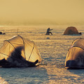 Photos: 氷上のワカサギ釣り