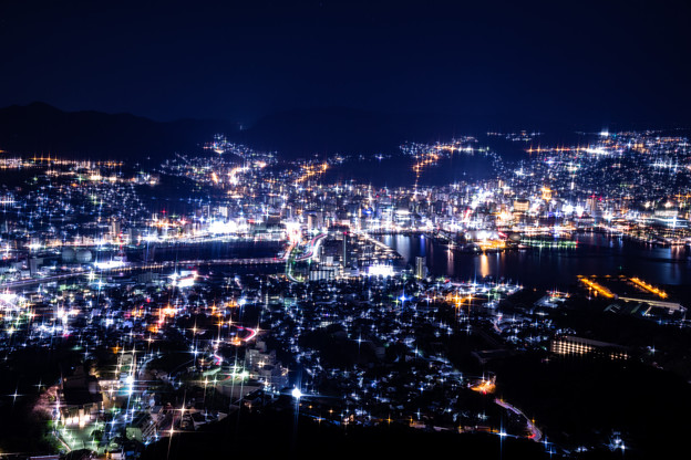 長崎・稲佐山展望台からの夜景　その３