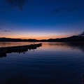 桧原湖の夕景　その４