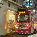 夜の札幌市電
