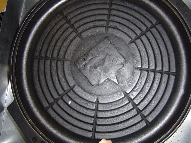 サッポロビール園　ジンギスカンの鍋