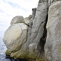 明神岬　花崗岩の崖