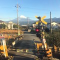 東田子の浦駅付近から見えた富士山