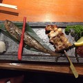 Photos: 秋田名物まるごと膳２ ～比内地鶏ネギ間串・はたはた一夜干し～