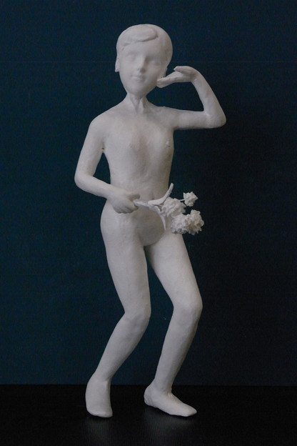 Photos: 紙粘土裸婦像５３　日本舞踊