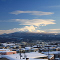 冬晴れの八甲田山