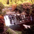絶景　紅葉の竜門の滝