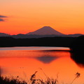 狭山湖の夕焼け