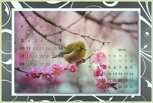 如月カレンダー