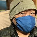 Photos: 自作藍染ヘンプマスク