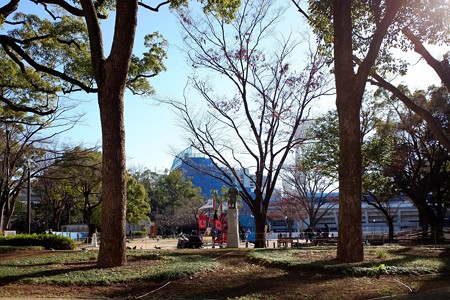 2019.01.03　横浜公園　公園の隅の景色