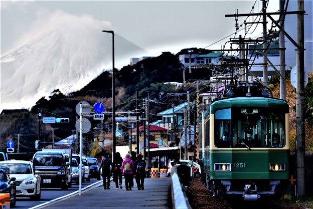富士山と江ノ電