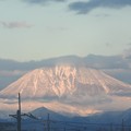 Photos: 朝陽に染まる男体山