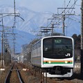 Photos: 那須連山を背に行く宇都宮線